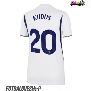Tottenham Hotspur Mohammed Kudus #20 Dámské Domácí Dres 2026-27 Krátký Rukáv
