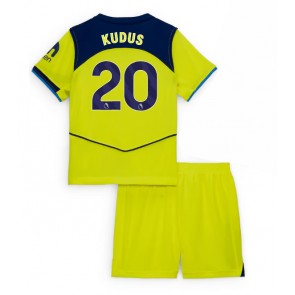 Tottenham Hotspur Mohammed Kudus #20 Dětské Alternativní Dres 2025-26 Krátký Rukáv (+ trenýrky)