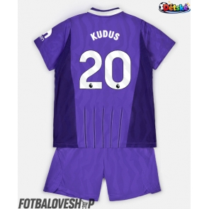 Tottenham Hotspur Mohammed Kudus #20 Dětské Alternativní Dres 2026-27 Krátký Rukáv (+ trenýrky)