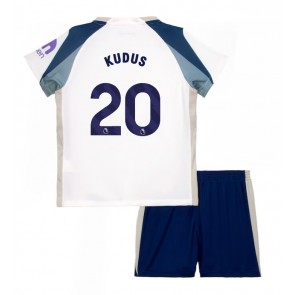 Tottenham Hotspur Mohammed Kudus #20 Dětské Domácí Dres 2025-26 Krátký Rukáv (+ trenýrky)