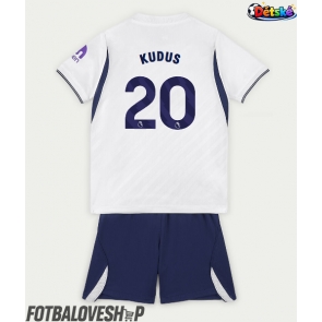 Tottenham Hotspur Mohammed Kudus #20 Dětské Domácí Dres 2026-27 Krátký Rukáv (+ trenýrky)