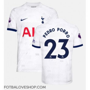 Tottenham Hotspur Pedro Porro #23 Domácí Dres 2023-24 Krátký Rukáv