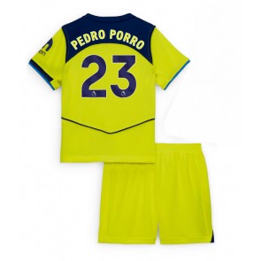 Tottenham Hotspur Pedro Porro #23 Dětské Alternativní Dres 2025-26 Krátký Rukáv (+ trenýrky)