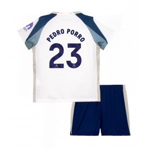 Tottenham Hotspur Pedro Porro #23 Dětské Domácí Dres 2025-26 Krátký Rukáv (+ trenýrky)