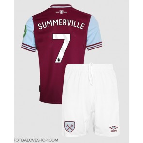 West Ham United Crysencio Summerville #7 Dětské Domácí Dres 2024-25 Krátký Rukáv (+ trenýrky)