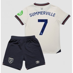 West Ham United Crysencio Summerville #7 Dětské Venkovní Dres 2025-26 Krátký Rukáv (+ trenýrky)