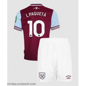 West Ham United Lucas Paqueta #10 Dětské Domácí Dres 2024-25 Krátký Rukáv (+ trenýrky)