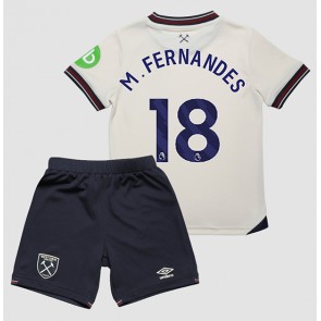 West Ham United Mateus Fernandes #18 Dětské Venkovní Dres 2025-26 Krátký Rukáv (+ trenýrky)