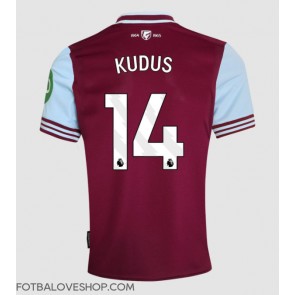 West Ham United Mohammed Kudus #14 Domácí Dres 2024-25 Krátký Rukáv