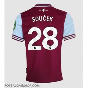 West Ham United Tomas Soucek #28 Domácí Dres 2024-25 Krátký Rukáv