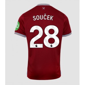 West Ham United Tomas Soucek #28 Domácí Dres 2025-26 Krátký Rukáv