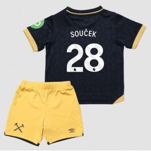 West Ham United Tomas Soucek #28 Dětské Alternativní Dres 2025-26 Krátký Rukáv (+ trenýrky)