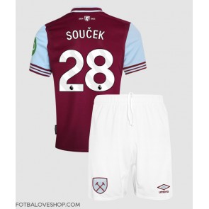 West Ham United Tomas Soucek #28 Dětské Domácí Dres 2024-25 Krátký Rukáv (+ trenýrky)