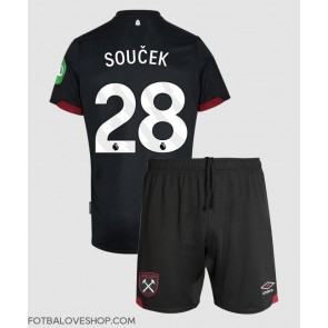 West Ham United Tomas Soucek #28 Dětské Venkovní Dres 2024-25 Krátký Rukáv (+ trenýrky)