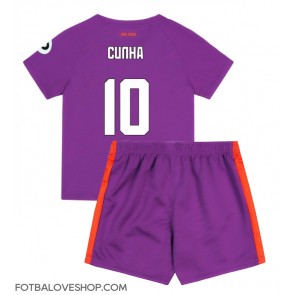 Wolves Matheus Cunha #10 Dětské Alternativní Dres 2024-25 Krátký Rukáv (+ trenýrky)