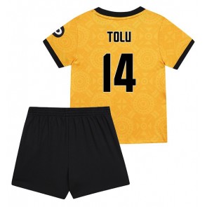 Wolves Tolu Arokodare #14 Dětské Domácí Dres 2025-26 Krátký Rukáv (+ trenýrky)