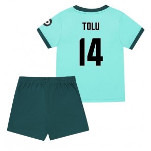 Wolves Tolu Arokodare #14 Dětské Venkovní Dres 2025-26 Krátký Rukáv (+ trenýrky)