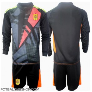 Španělsko Brankářské Dětské Venkovní Dres ME 2024 Dlouhý Rukáv (+ trenýrky)