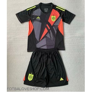 Španělsko Brankářské Dětské Venkovní Dres ME 2024 Krátký Rukáv (+ trenýrky)
