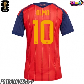 Španělsko Dani Olmo #10 Dámské Domácí Dres MS 2026 Krátký Rukáv