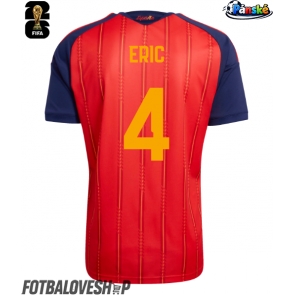 Španělsko Eric Garcia #4 Domácí Dres MS 2026 Krátký Rukáv