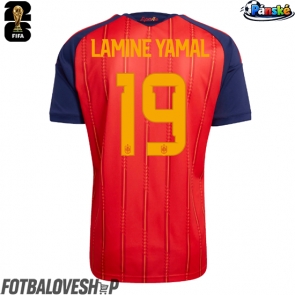 Španělsko Lamine Yamal #19 Domácí Dres MS 2026 Krátký Rukáv