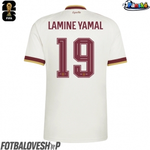 Španělsko Lamine Yamal #19 Venkovní Dres MS 2026 Krátký Rukáv