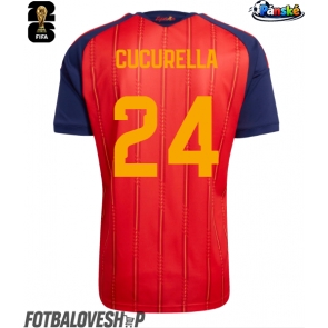 Španělsko Marc Cucurella #24 Domácí Dres MS 2026 Krátký Rukáv