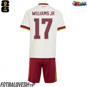 Španělsko Nico Williams #17 Dětské Venkovní Dres MS 2026 Krátký Rukáv (+ trenýrky)