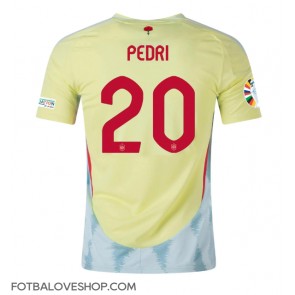 Španělsko Pedri Gonzalez #20 Venkovní Dres ME 2024 Krátký Rukáv