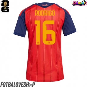 Španělsko Rodri Hernandez #16 Dámské Domácí Dres MS 2026 Krátký Rukáv