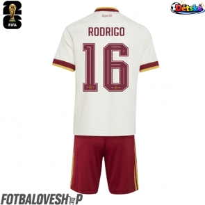 Španělsko Rodri Hernandez #16 Dětské Venkovní Dres MS 2026 Krátký Rukáv (+ trenýrky)