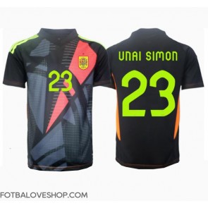 Španělsko Unai Simon #23 Brankářské Venkovní Dres ME 2024 Krátký Rukáv