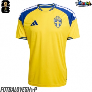 Švédsko Domácí Dres MS 2026 Krátký Rukáv