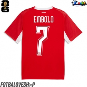 Švýcarsko Breel Embolo #7 Domácí Dres MS 2026 Krátký Rukáv