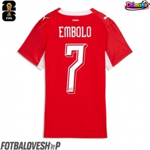 Švýcarsko Breel Embolo #7 Dámské Domácí Dres MS 2026 Krátký Rukáv