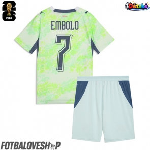 Švýcarsko Breel Embolo #7 Dětské Venkovní Dres MS 2026 Krátký Rukáv (+ trenýrky)