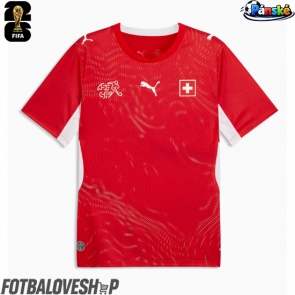 Švýcarsko Domácí Dres MS 2026 Krátký Rukáv