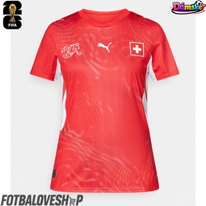 Švýcarsko Dámské Domácí Dres MS 2026 Krátký Rukáv