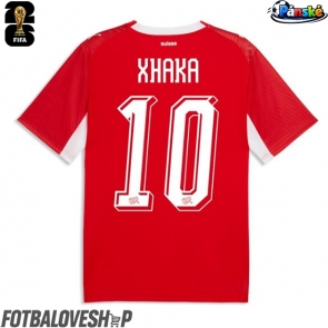 Švýcarsko Granit Xhaka #10 Domácí Dres MS 2026 Krátký Rukáv