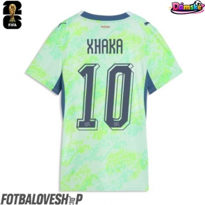Švýcarsko Granit Xhaka #10 Dámské Venkovní Dres MS 2026 Krátký Rukáv