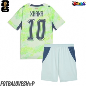 Švýcarsko Granit Xhaka #10 Dětské Venkovní Dres MS 2026 Krátký Rukáv (+ trenýrky)
