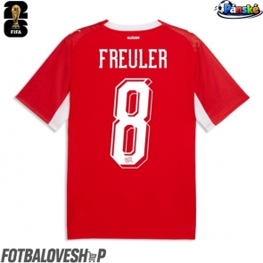Švýcarsko Remo Freuler #8 Domácí Dres MS 2026 Krátký Rukáv