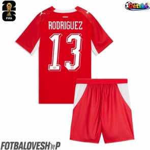 Švýcarsko Ricardo Rodriguez #13 Dětské Domácí Dres MS 2026 Krátký Rukáv (+ trenýrky)