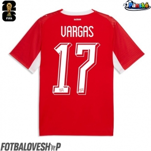 Švýcarsko Ruben Vargas #17 Domácí Dres MS 2026 Krátký Rukáv