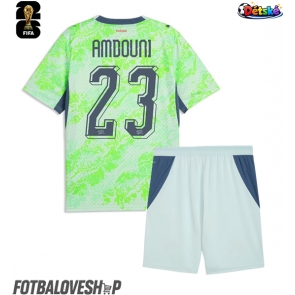 Švýcarsko Zeki Amdouni #23 Dětské Venkovní Dres MS 2026 Krátký Rukáv (+ trenýrky)