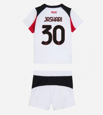 AC Milan Ardon Jashari #30 Dětské Venkovní Dres 2025-26 Krátký Rukáv (+ trenýrky)