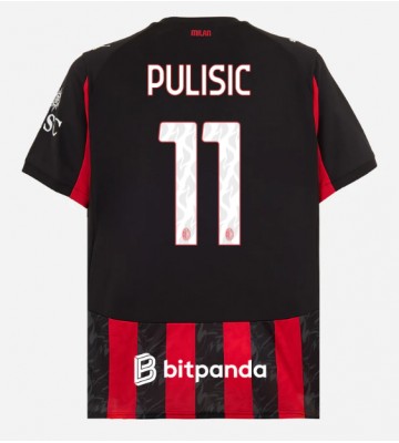 AC Milan Christian Pulisic #11 Domácí Dres 2025-26 Krátký Rukáv