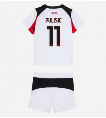 AC Milan Christian Pulisic #11 Dětské Venkovní Dres 2025-26 Krátký Rukáv (+ trenýrky)