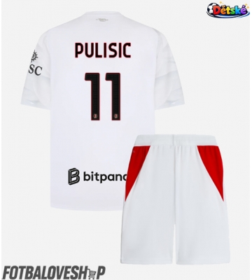 AC Milan Christian Pulisic #11 Dětské Venkovní Dres 2026-27 Krátký Rukáv (+ trenýrky)